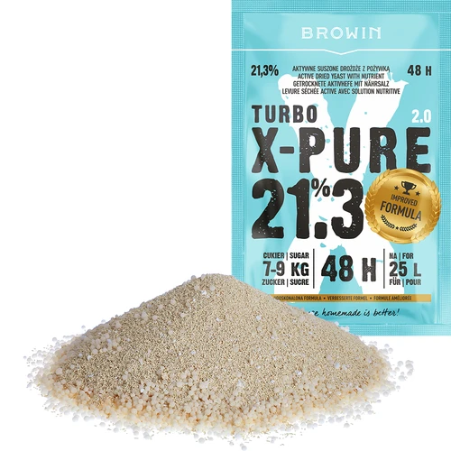 Turbo kvasac X-Pure 21,3% 48h, 25 L - 3