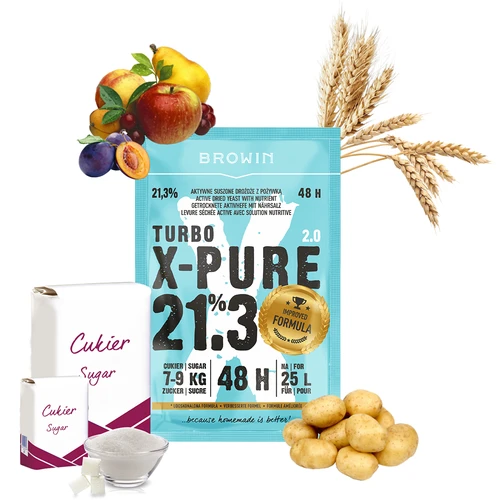 Turbo kvasac X-Pure 21,3% 48h, 25 L - 4
