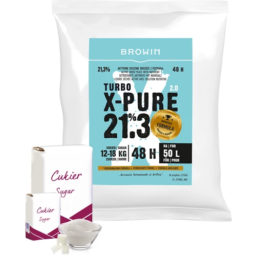 Turbo kvasac X-Pure 21,3%, 50 L - 4
