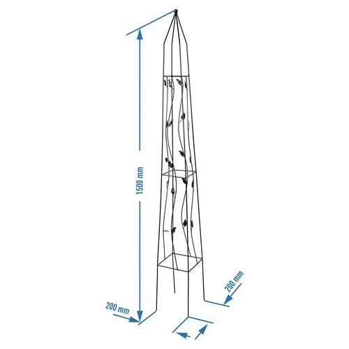 Ukrasna pergola - Piramida, 150 cm - 4