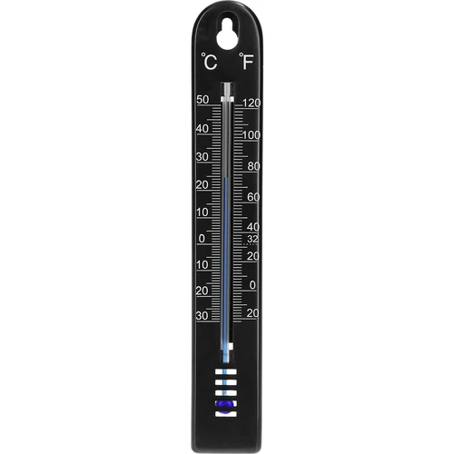 Univerzalni termometar (-30 do +50°C), 17 cm, crni  - 1 