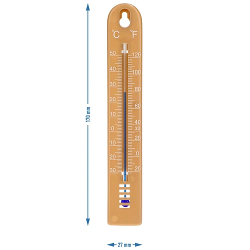 Univerzalni termometar (-30 do +50°C), 17 cm, svijetlosmeđi - 4