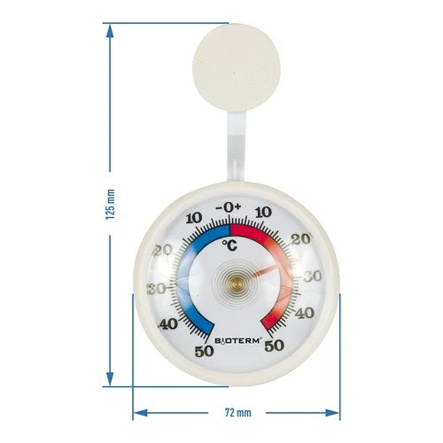 Univerzalni termometar, samoljepljivi (-50°C do +50°C) Ø 7,2cm - 2