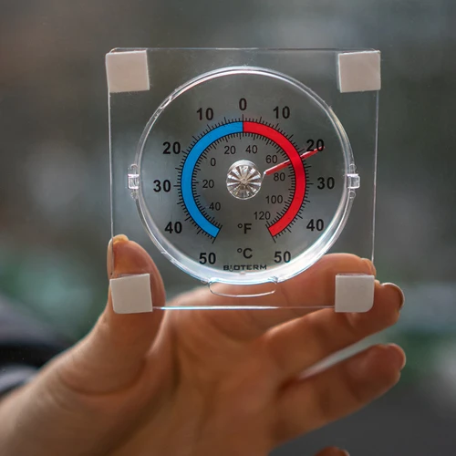 Univerzalni transparentni termometar, samoljepljivi (-50°C do +50°C) - 4