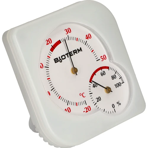 Unutarnji bimetalni termometar s higrometrom (-20 do +50°C), bijeli - 2