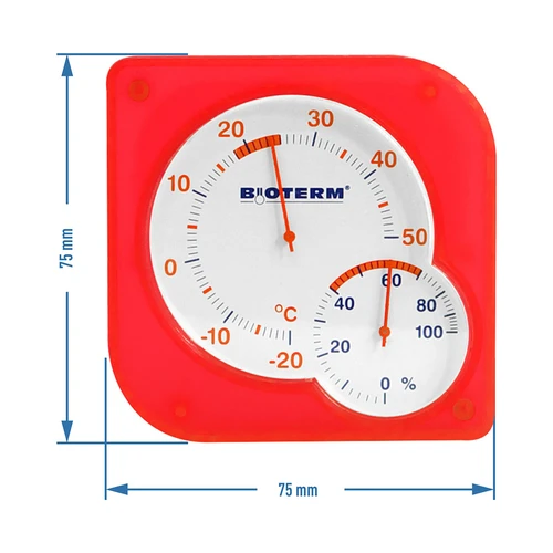 Unutarnji bimetalni termometar s higrometrom (-20 do +50°C) mix - 6