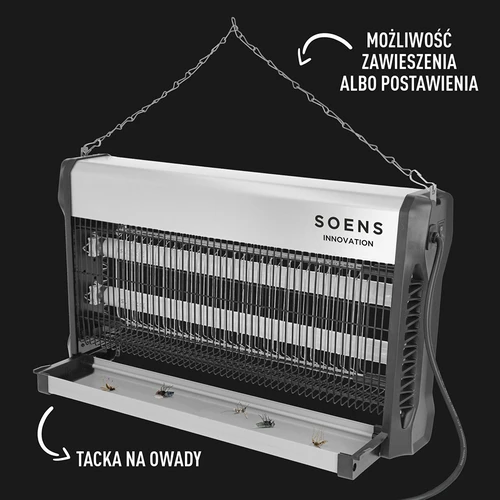 UVA lampa za uništavanje insekata 40 W, srebrna - 5