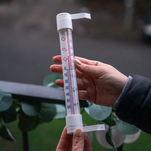 Vanjski bijeli termometar (-50°C do +50°C) 18cm - 4