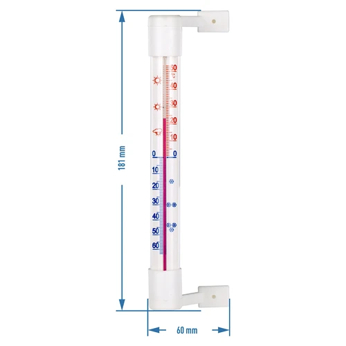 Vanjski bijeli termometar (-50°C do +50°C) 18cm - 3