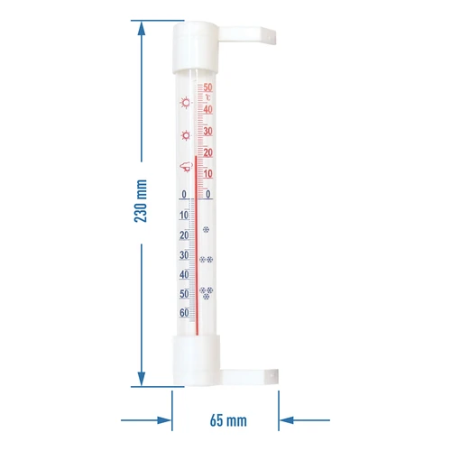 Vanjski termometar (-50°C do +50°C) 23cm mix - 2