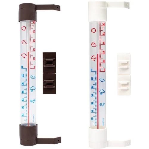 Vanjski termometar s prozirnom skalom (-70°C do +50°C) 23cm mix  - 1 