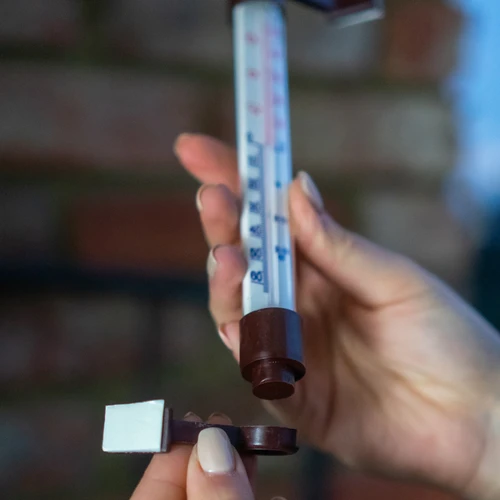 Vanjski termometar smeđi (-50°C do +50°C) 18cm - 5