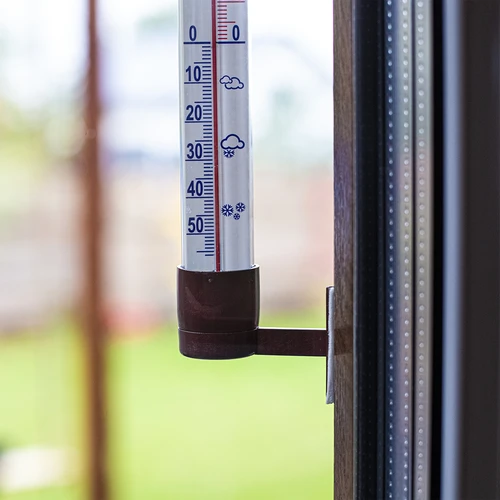 Vanjski termometar smeđi (-60°C do +50°C) 23cm - 4