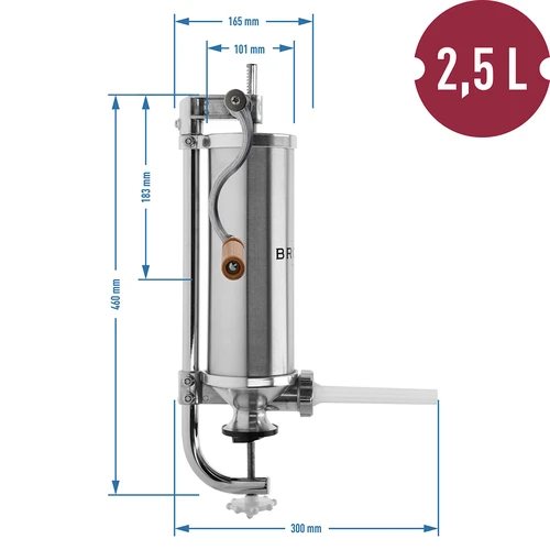 Vertikalna punilica za kobasice 2,5 kg - 10