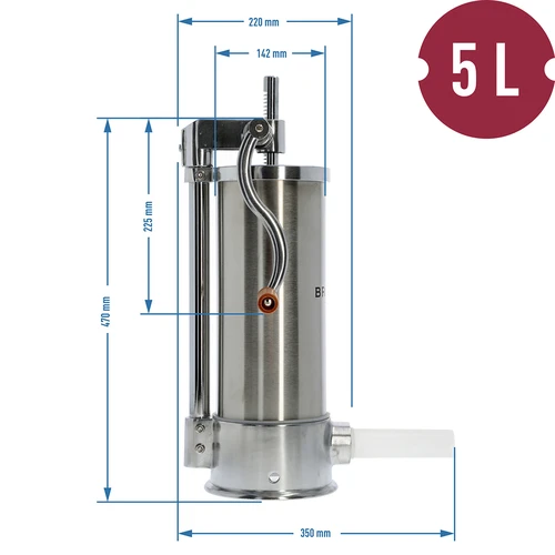 Vertikalna punilica za kobasice 5 kg - 10