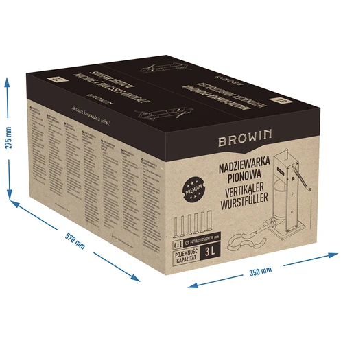 Vertikalna punilica za kobasice Premium 3 L - 13