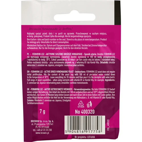 Vinske kvasce Fermivin LS2, 7 g - 2