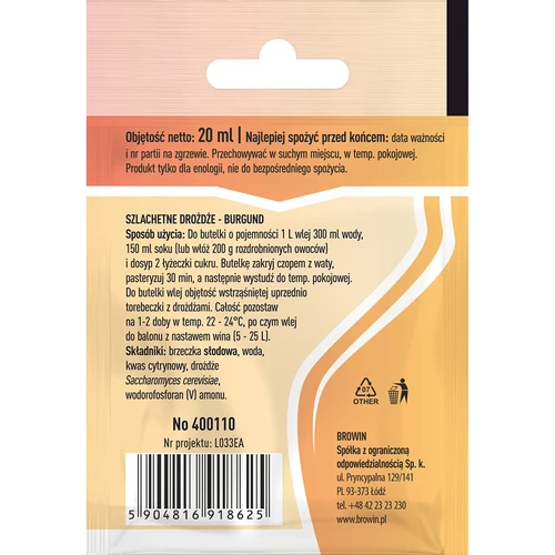 Vinski kvasac Bordeaux, 20 ml - 2