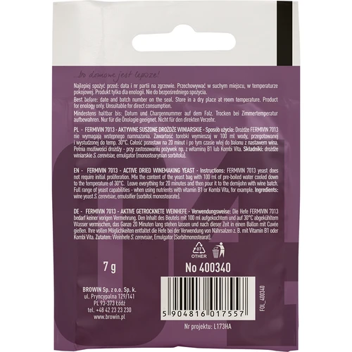 Vinski kvasac Fermivin 7013, 7 g - 2