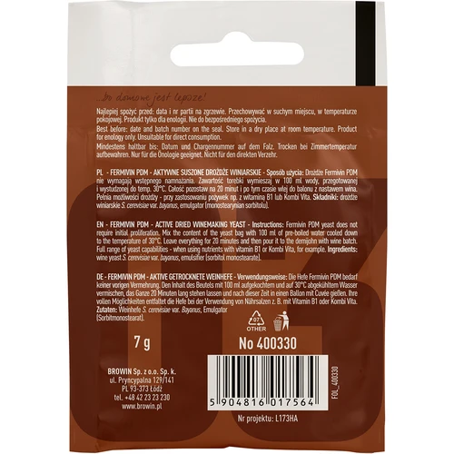 Vinski kvasac Fermivin PDM, 7 g - 2