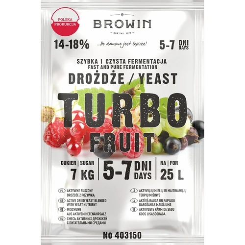 Vinski kvasac Turbo Fruit 5-7 dana  - 1 