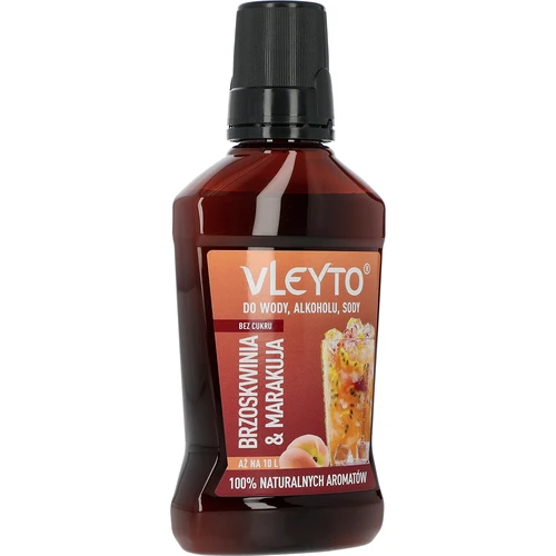 VLEYTO Breskva & Marakuja – okusna esencija s prirodnim aromama, 250 ml - 3