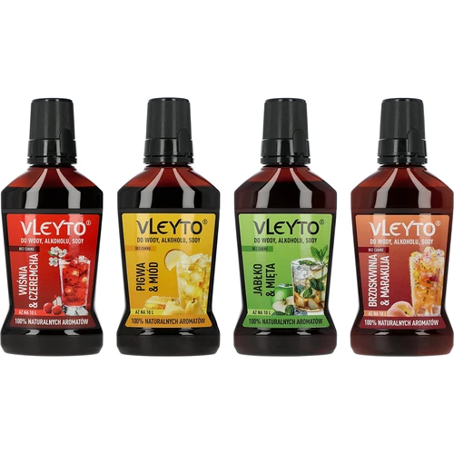 VLEYTO Breskva & Marakuja – okusna esencija s prirodnim aromama, 250 ml - 10