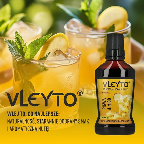 VLEYTO Dunja & Med – okusna esencija s prirodnim aromama, 250 ml - 6