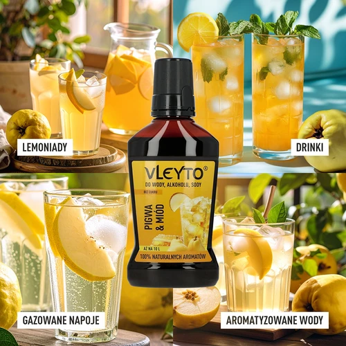 VLEYTO Dunja & Med – okusna esencija s prirodnim aromama, 250 ml - 7