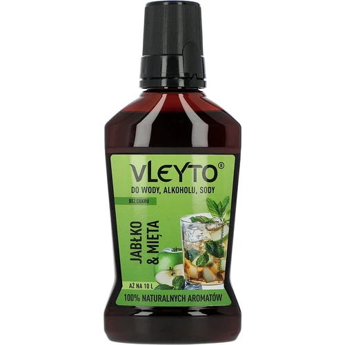 VLEYTO Menta & Jabuka – okusna esencija s prirodnim aromama, 250 ml  - 1 