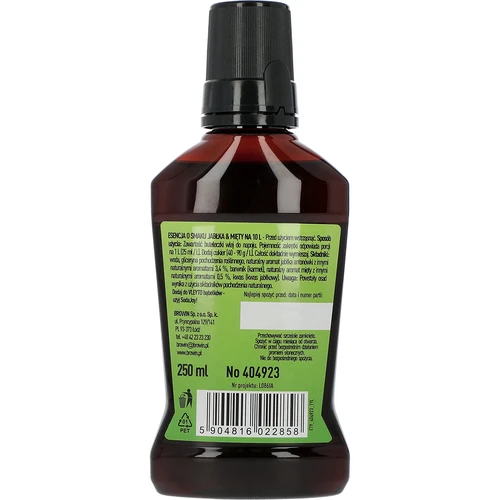 VLEYTO Menta & Jabuka – okusna esencija s prirodnim aromama, 250 ml - 2