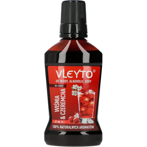 VLEYTO Trešnja & Trnina – okusna esencija s prirodnim aromama, 250 ml  - 1 
