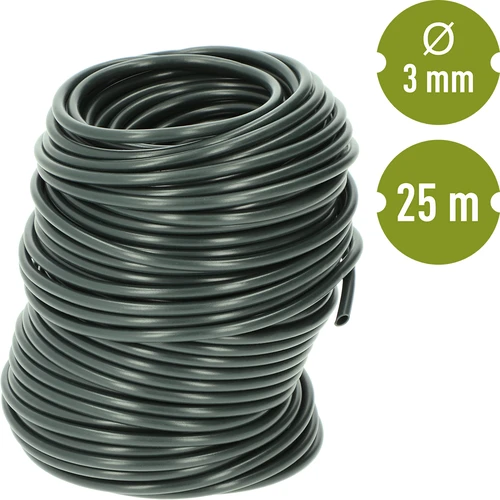 Voćarsko crijevo, tamnozeleno gumeno, 25 m x 3 mm - 2
