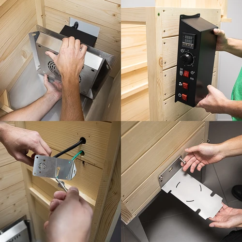 Vrtna drvena pušnica 200 L – dragON Wood 100E s električnim grijnim modulom i upravljačkom jedinicom - 12