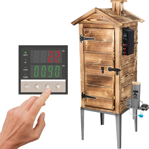 Vrtna pušnica 200 L dragON Wood 100E – na drva, s električnim grijaćim modulom i upravljačem