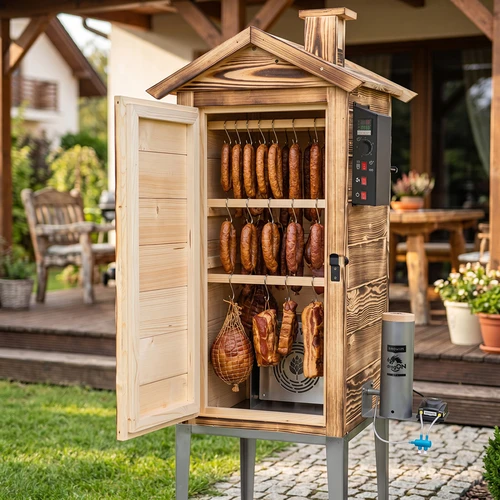 Vrtna pušnica 200 L dragON Wood 100E – na drva, s električnim grijaćim modulom i upravljačem - 9