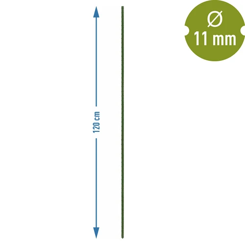 Vrtni kolci Bioogród – obloženi čelik, 1,2 m, fi 11 mm, 10 kom. - 3