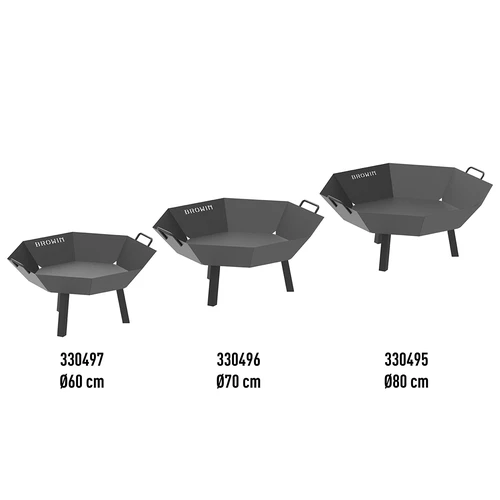 Vrtno ognjište ø 70 cm - loft stil - 21