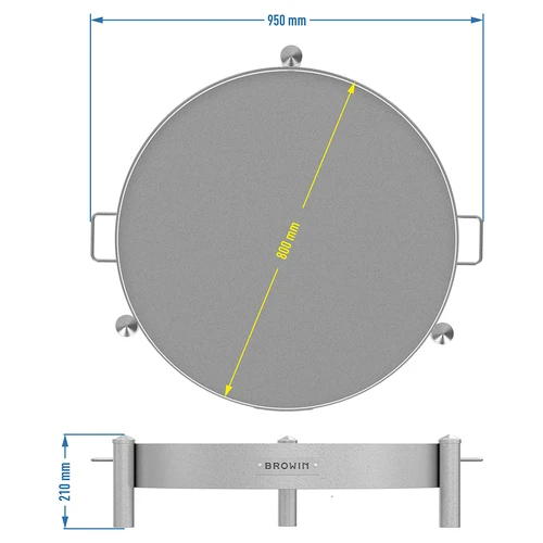 Vrtno ognjište ø 80 cm zavareno - 10