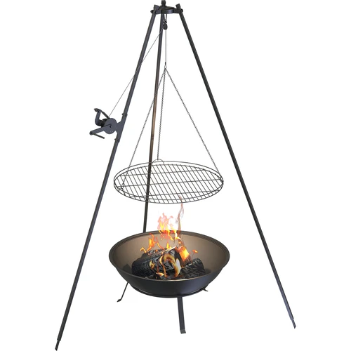 Vrtno vatrište s rešetkom, Ø55 cm, okruglo, zdjela - 7