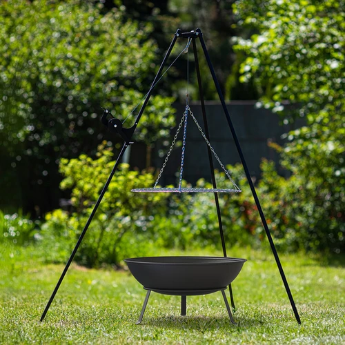 Vrtno vatrište s rešetkom, Ø55 cm, okruglo, zdjela - 10