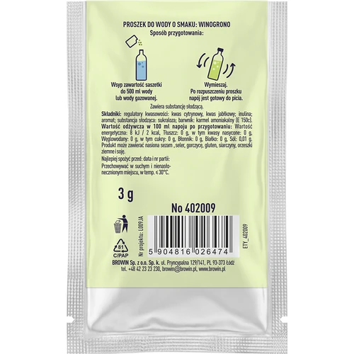 VSYPTO okus grožđa, 3 g - 3