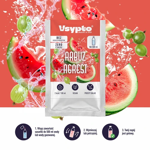 VSYPTO, okus lubenica i ogrozd, 3 g - 5