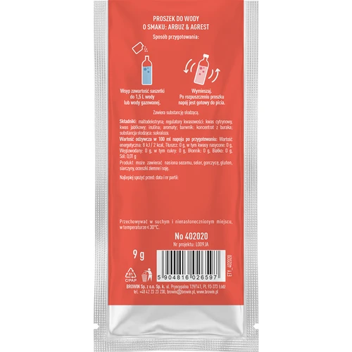 Vsypto okus lubenica i ogrozd, 9 g - 3