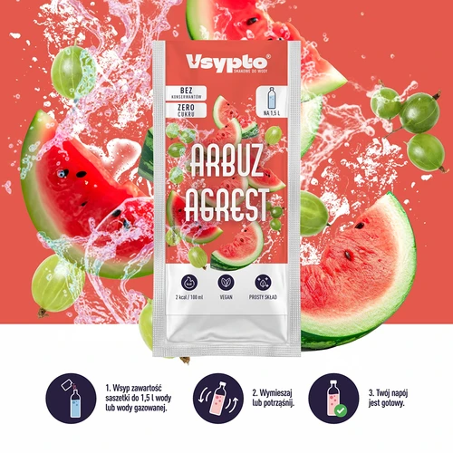 Vsypto okus lubenica i ogrozd, 9 g - 5