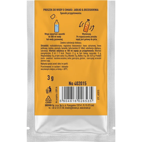 VSYPTO s okusom jabuke i breskve, 3 g - 3