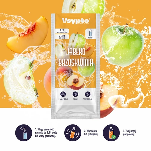 Vsypto s okusom jabuke i breskve, 9g - 5