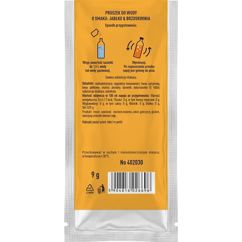 Vsypto s okusom jabuke i breskve, 9g - 3
