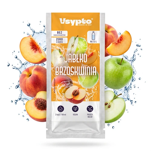 Vsypto s okusom jabuke i breskve, 9g