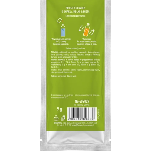 VSYPTO s okusom jabuke i mente, 9 g - 3